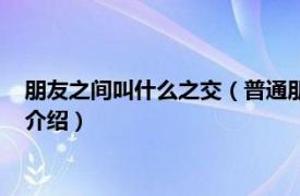 朋友之间叫什么之交（普通朋友之交叫做什么之交相关内容简介介绍）