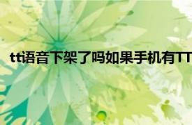 tt语音下架了吗如果手机有TT语音还能玩嘛（tt语音下架了吗）