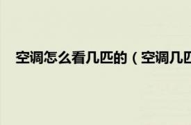 空调怎么看几匹的（空调几匹怎么看图解相关内容简介介绍）