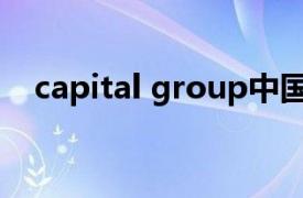 capital group中国区（capital group）