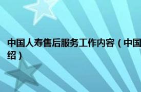 中国人寿售后服务工作内容（中国人寿售后服务是做什么的相关内容简介介绍）