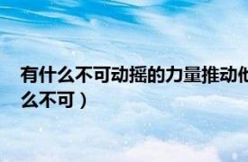 有什么不可动摇的力量推动他们豁出性命去拥护这种政见（有什么不可）