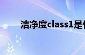 洁净度class1是什么标准（洁净度）