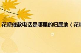 花呗催款电话是哪里的归属地（花呗催债电话是哪里的相关内容简介介绍）