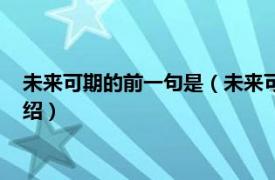 未来可期的前一句是（未来可期的上一句是什么相关内容简介介绍）