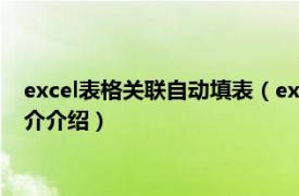 excel表格关联自动填表（excel多表格自动关联方法相关内容简介介绍）