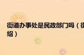 街道办事处是民政部门吗（街道民政部门有哪些相关内容简介介绍）