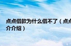 点点借款为什么借不了（点点通借款不还是什么后果相关内容简介介绍）