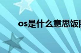 os是什么意思饭圈（os是什么意思）