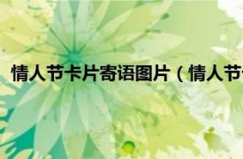 情人节卡片寄语图片（情人节卡片寄语简短相关内容简介介绍）