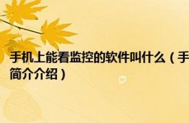 手机上能看监控的软件叫什么（手机上看监控的那个软件叫什么名相关内容简介介绍）