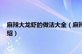 麻辣大龙虾的做法大全（麻辣小龙虾的做法川菜相关内容简介介绍）