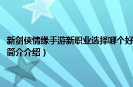 新剑侠情缘手游新职业选择哪个好（新剑侠情缘手游哪个职业厉害相关内容简介介绍）