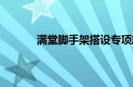 满堂脚手架搭设专项施工方案（满堂脚手架）