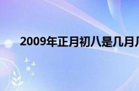 2009年正月初八是几月几日（正月初八是几月几日）