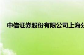 中信证券股份有限公司上海分公司（中信证券股份有限公司）