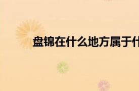 盘锦在什么地方属于什么省（盘锦属于哪个省）