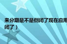 来分期是不是倒闭了现在应用商店都搜不到了?（来分期是不是倒闭了）