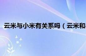 云米与小米有关系吗（云米和小米什么关系相关内容简介介绍）