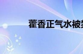 藿香正气水被禁用（藿香正气）