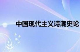 中国现代主义诗潮史论（中国现代主义诗歌史论）