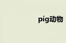 pig动物（pig 动物）