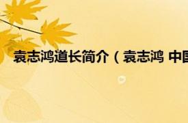 袁志鸿道长简介（袁志鸿 中国道教协会副会长兼教务处主任）