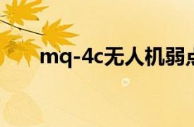 mq-4c无人机弱点（MQ-4C无人机）