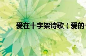 爱在十字架诗歌（爱的十字架 谭剑飞创作的诗歌）