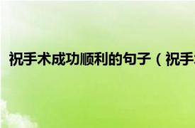 祝手术成功顺利的句子（祝手术顺利的句子相关内容简介介绍）