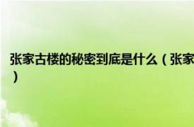 张家古楼的秘密到底是什么（张家古楼的真正秘密是什么相关内容简介介绍）