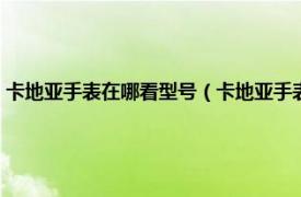 卡地亚手表在哪看型号（卡地亚手表怎么看型号和系列相关内容简介介绍）