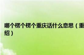 啷个楞个楞个重庆话什么意思（重庆啷个楞个嘛是什么意思相关内容简介介绍）