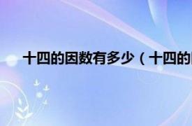 十四的因数有多少（十四的因数有哪些相关内容简介介绍）