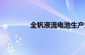 全钒液流电池生产企业（全钒液流电池）