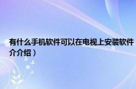 有什么手机软件可以在电视上安装软件（什么软件能用手机安装应用到电视相关内容简介介绍）