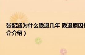 张韶涵为什么隐退几年 隐退原因揭秘（张韶涵为什么隐退几年相关内容简介介绍）