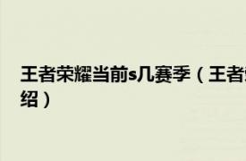 王者荣耀当前s几赛季（王者荣耀现在是s几赛季相关内容简介介绍）