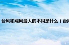 台风和飓风最大的不同是什么（台风和飓风哪个威力大相关内容简介介绍）