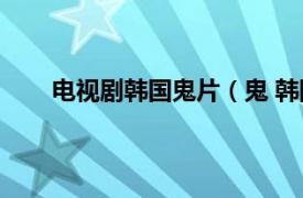 电视剧韩国鬼片（鬼 韩国2010年李豊运主演电影）