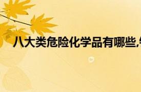 八大类危险化学品有哪些,针对每类危险化学品举例说明