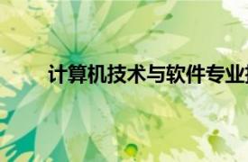 计算机技术与软件专业技术资格与水平考试(软考)