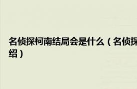 名侦探柯南结局会是什么（名侦探柯南 结局 大结局是什么相关内容简介介绍）