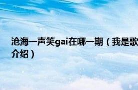 沧海一声笑gai在哪一期（我是歌手gai沧海一声笑是哪一期相关内容简介介绍）