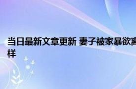 当日最新文章更新 妻子被家暴欲离婚丈夫反而索要20万 事件真相原来是这样