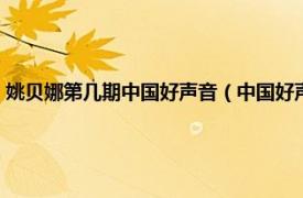 姚贝娜第几期中国好声音（中国好声音姚贝娜是哪一期相关内容简介介绍）