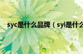 syc是什么品牌（syl是什么什么品牌相关内容简介介绍）