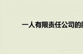 一人有限责任公司的股东可以分期缴付出资吗