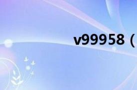 v99958（粤V99999）