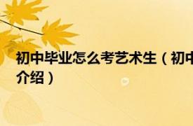 初中毕业怎么考艺术生（初中毕业怎么上艺术高中相关内容简介介绍）